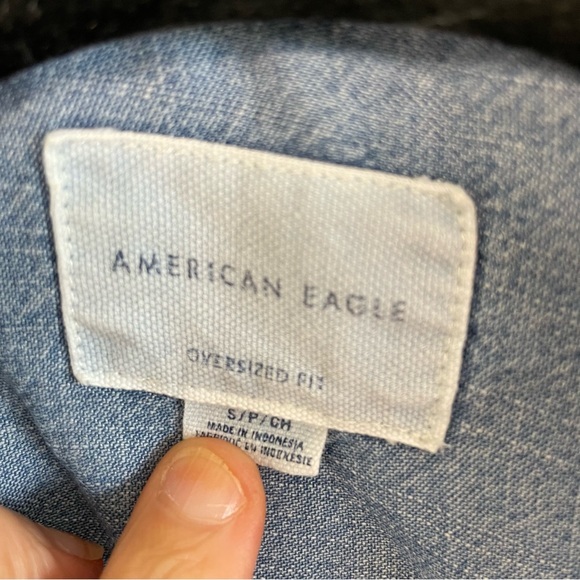 American eagle oversized jean shirt‎ small - Picture 3 of 4